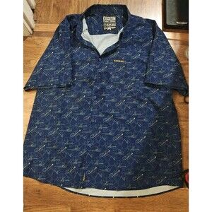 Dixxon Shirt Mens 3XL Blue Black Rifle Coffee Company Power Llama Party Stretch